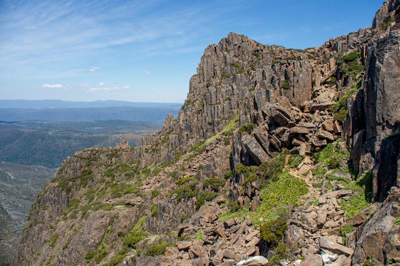 130107_1434_A07090_CradleMountain_fhd.jpg - Cradle Mountain, Schlüsselstelle des Aufstiegs