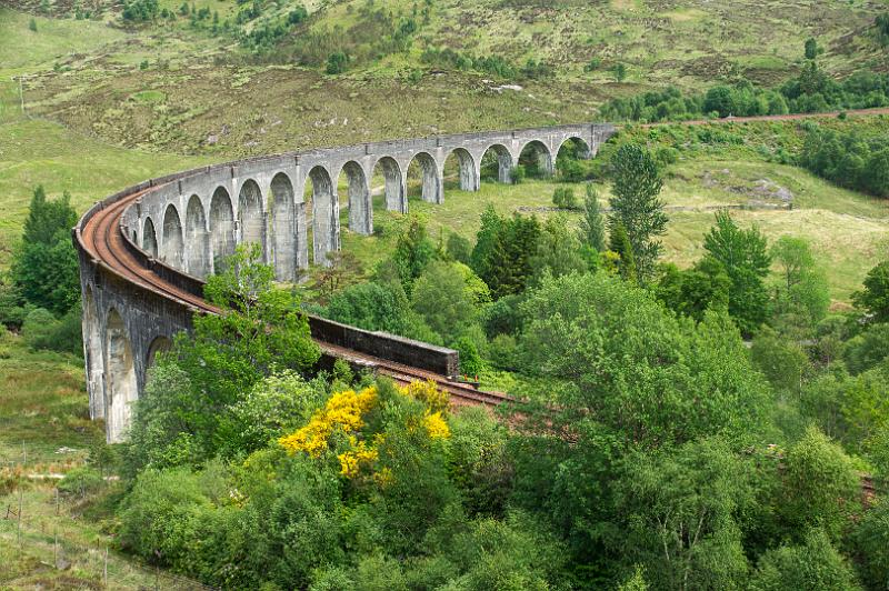 160604_1426_A01219_GlenfinnanViaduct_hd.jpg - Glenfinnan Viaduct - leider ohne Jacobite, da diser in der Vorsaison samstags nicht fährt